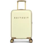 Dámske Malé cestovné kufre SUITSUIT žltej farby v modernom štýle z plastu 