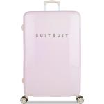 Veľké cestovné kufre SUITSUIT ružovej farby z plastu integrovaný zámok objem 91 l 