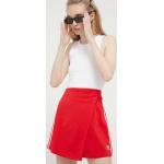Dámske Mini sukne adidas Originals červenej farby z bavlny vo veľkosti M 
