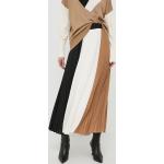 Dámske Designer Áčkové sukne HUGO BOSS BOSS bielej farby z viskózy s dĺžkou: Maxi udržateľná móda 