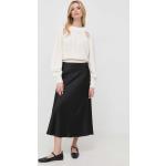 Dámske Designer Áčkové sukne HUGO BOSS BOSS čiernej farby z polyesteru vo veľkosti S s dĺžkou: Maxi udržateľná móda 