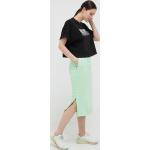 Dámske Designer Midi sukne DKNY zelenej farby z bavlny s dĺžkou: Pod kolená 