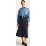 Dámske Midi sukne Gant modrej farby vo veľkosti XS s dĺžkou: Pod kolená 
