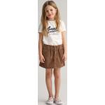 Dievčenské sukne Gant hnedej farby v športovom štýle z bavlny do 6 rokov 