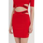 Dámske Puzdrové sukne HUGO červenej farby vo veľkosti XS 