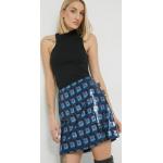 Dámske Mini sukne HUGO modrej farby v trblietavom štýle z polyesteru vo veľkosti M s glitrami 