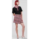 Dámske Designer Puzdrové sukne Karl Lagerfeld ružovej farby 