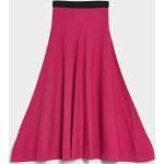 Dámske Designer Plisované sukne Karl Lagerfeld ružovej farby vo veľkosti XS s dĺžkou: Pod kolená 