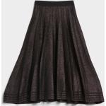 Dámske Designer Plisované sukne Karl Lagerfeld čiernej farby vo veľkosti XS s dĺžkou: Pod kolená 
