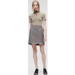 Dámske Designer Mini sukne Karl Lagerfeld sivej farby z bavlny vo veľkosti M 