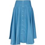 Dámske Áčkové sukne manuel ritz modrej farby vo veľkosti XL s nariasením 