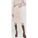 Dámske Midi sukne Guess Marciano béžovej farby z viskózy vo veľkosti M s dĺžkou: Pod kolená 
