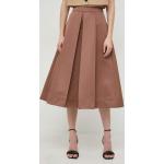 Dámske Midi sukne MAX & CO. hnedej farby z polyesteru vo veľkosti M s dĺžkou: Pod kolená 