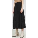 Dámske Áčkové sukne medicine čiernej farby z bavlny vo veľkosti XS s dĺžkou: Maxi v zľave 