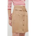 Dámske Designer Mini sukne Calvin Klein hnedej farby z lyocellu vo veľkosti M udržateľná móda 