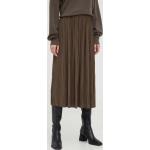 Dámske Midi sukne Samsøe & Samsøe hnedej farby z polyesteru s dĺžkou: Pod kolená udržateľná móda 