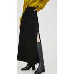 Dámske Designer Dlhé sukne The Kooples čiernej farby z bavlny s dĺžkou: Maxi 