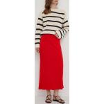 Dámske Dlhé sukne Tommy Hilfiger červenej farby vo veľkosti M s dĺžkou: Maxi 