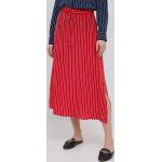 Dámske Midi sukne Tommy Hilfiger červenej farby vo veľkosti M s dĺžkou: Pod kolená 