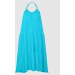 Dámske Denné šaty SUPERDRY modrej farby vo vintage štýle z bavlny v zľave 