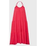 Dámske Denné šaty SUPERDRY ružovej farby vo vintage štýle z bavlny v zľave 