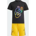 Detské kraťasy adidas žltej farby v športovom štýle z tričkoviny do 5 rokov v zľave udržateľná móda 