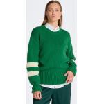 Dámska Jesenná móda Gant zelenej farby s pruhovaným vzorom z bavlny vo veľkosti XS s okrúhlym výstrihom na zimu 