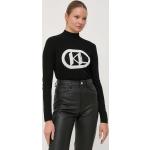 Dámska Designer Jesenná móda Karl Lagerfeld čiernej farby z bavlny vo veľkosti XS Zľava na zimu udržateľná móda 