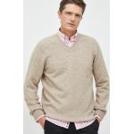 Pánska Jesenná móda GAP béžovej farby z polyesteru s véčkovým výstrihom na zimu 