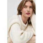 Dámska Jesenná móda Notes du Nord BIO béžovej farby z bavlny s okrúhlym výstrihom na zimu udržateľná móda 
