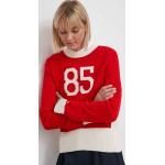 Dámska Jesenná móda Tommy Hilfiger červenej farby z bavlny vo veľkosti XS Zľava na zimu 