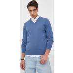 Pánska Jesenná móda Tommy Hilfiger modrej farby z bavlny Zľava na zimu 