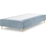 Jednolôžkové postele cosmopolitan design svetlo modrej farby v modernom štýle zo zamatu s nohami 