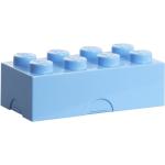 Detské Desiatové boxy Lego modrej farby s jednofarebným vzorom z plastu v zľave 