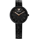Dámske Náramkové hodinky Swarovski čiernej farby s oceľ remienkom  materiál púzdra Oceľ s minerálnym sklíčkom 