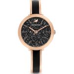 Dámske Náramkové hodinky Swarovski čiernej farby s oceľ remienkom  materiál púzdra Oceľ s minerálnym sklíčkom 
