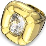 Dámske Zlaté prstene Swarovski zlatej farby z kryštálu 55 v zľave 
