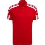 Pánske Tričká s krátkym rukávom adidas Squadra červenej farby z polyesteru vo veľkosti XXXL na gombíky udržateľná móda 