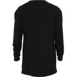 Pánske Tričká s dlhým rukávom Urban Classics čiernej farby v streetwear štýle vo veľkosti 6 XL s dlhými rukávmi - vysoká postava 
