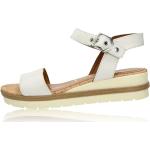 Tamaris dámske pohodlné kožené sandále - biele - 36