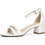 Tamaris dámske štýlové sandále - biele - 38