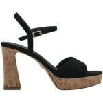 Dámske Kožené sandále Tamaris čiernej farby vo veľkosti 40 na leto 