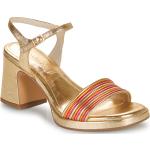 Dámske Sandále Tamaris zlatej farby zo syntetiky vo veľkosti 41 metalické na leto 