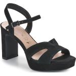 Dámske Kožené sandále Tamaris čiernej farby vo veľkosti 41 na leto 