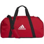 Cestovné kufre adidas Tiro červenej farby z polyesteru na zips 