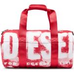 Pánske Cestovné tašky Diesel červenej farby na zips 
