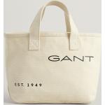 Dámske Plátené tašky Gant bielej farby z bavlny 