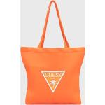 Dámske Veľké kabelky Guess oranžovej farby z polyesteru 