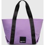 Dámske Veľké kabelky fialovej farby z polyesteru udržateľná móda 