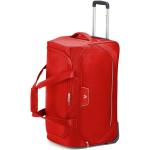 Cestovné tašky na kolieskach Roncato červenej farby v športovom štýle na zips objem 60 l 